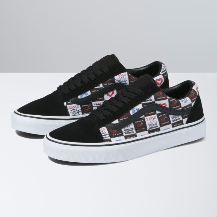 Vans Lettres D'amour Old Skool Noir-vrai Blanc