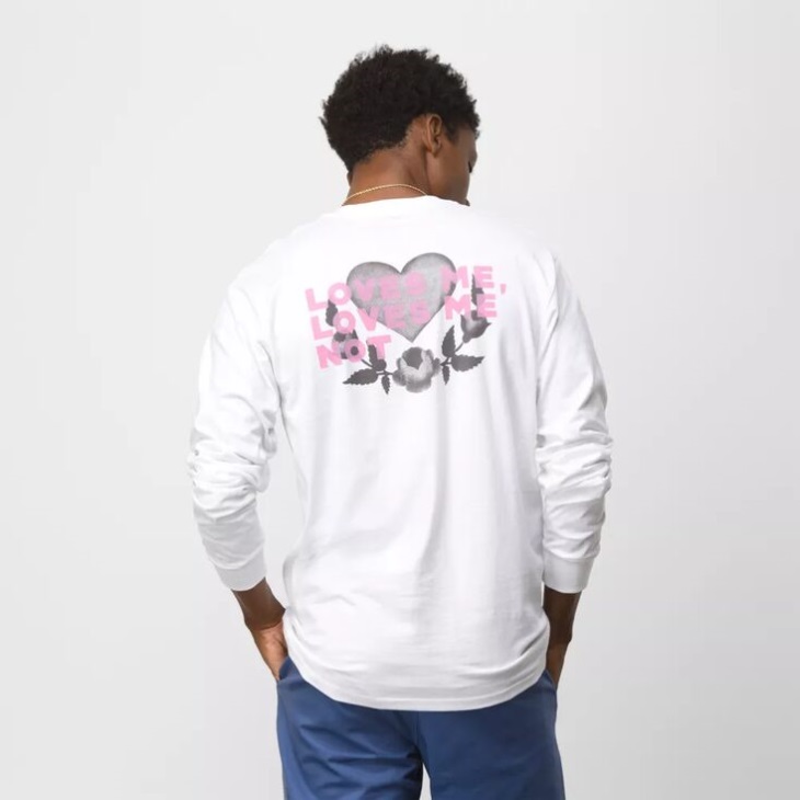 Vans Love Me Not T-shirt Manches Longues Blanc