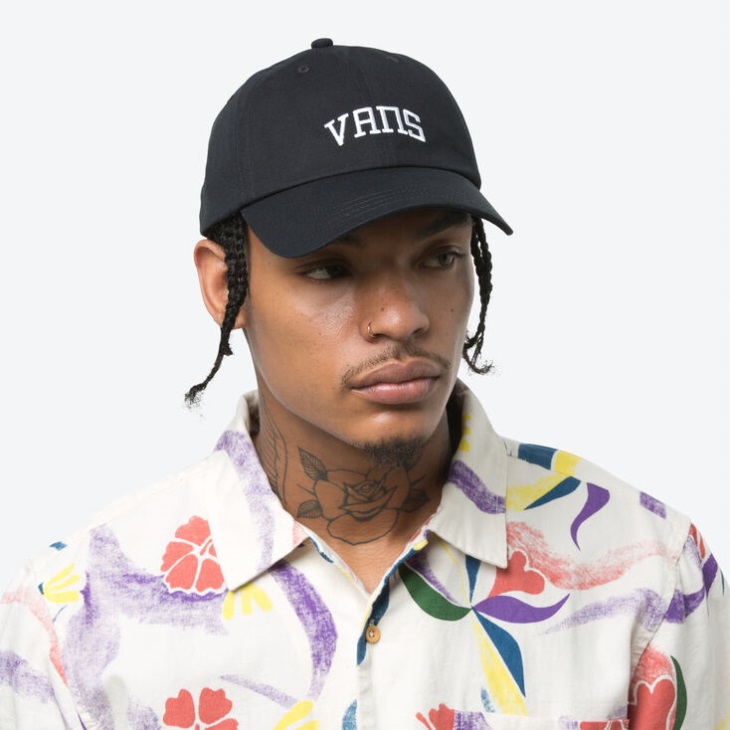 Vans New Varsity Incurvé Bill Jockey Chapeau Noir New Varsity