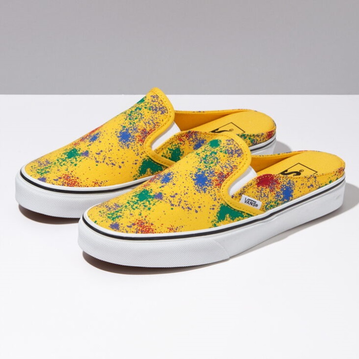 Vans Overspray Classic Slip-on Mule Freesia-true White