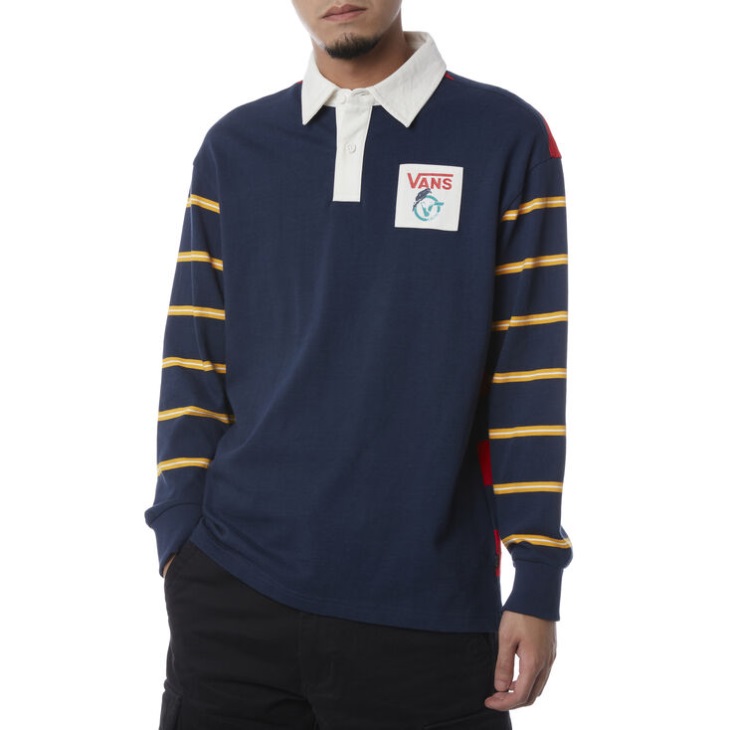Vans Propre Genre Polo Manches Longues Dress Blues