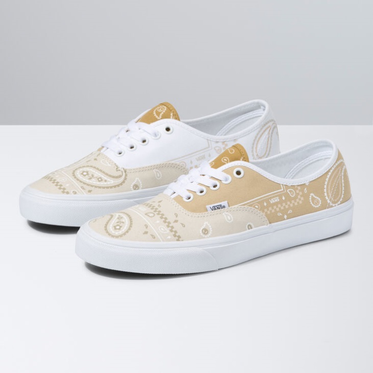 Vans Peace Paisley Authentique Unité-vrai Blanc