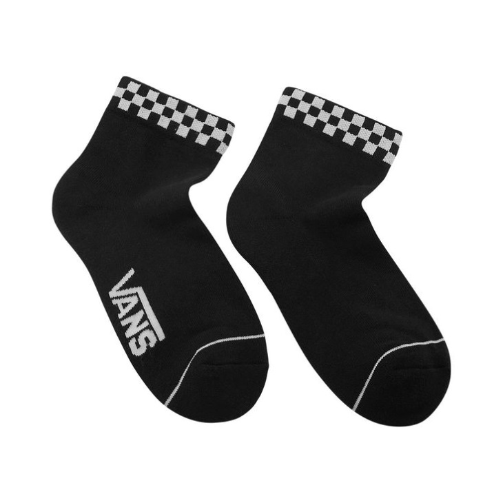 Vans Peek-a-check Crew Chaussettes (taille 6.5-9 1 Pack) Noir