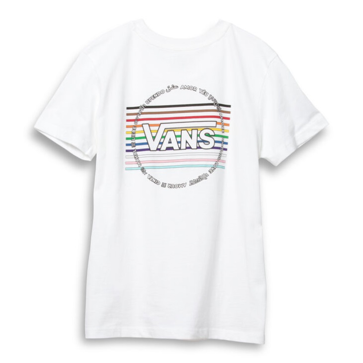 Vans Pride 22 Crew T-shirt Blanc