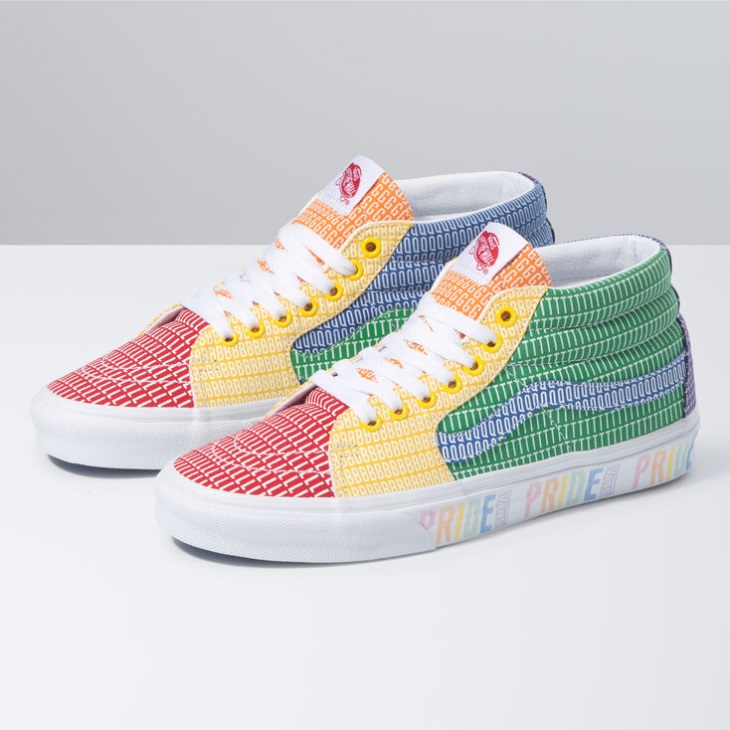 Vans Pride Sk8-mid Multi-vrai Blanc