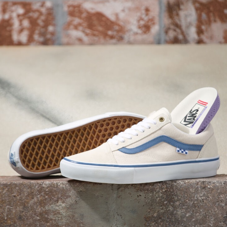 Vans Toile Brute Skate Old Skool Toile Brute Classique Blanc