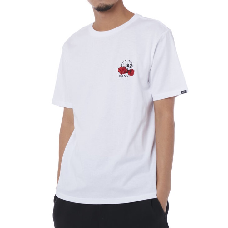 Tee Shirt Vans Roses Sont Mortes Blanc