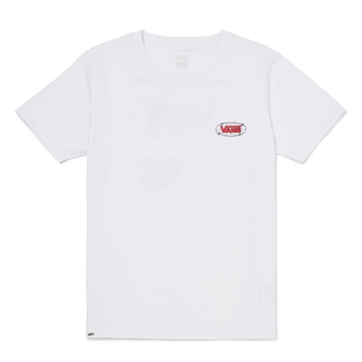 Vans Briller Sur T-shirt Blanc
