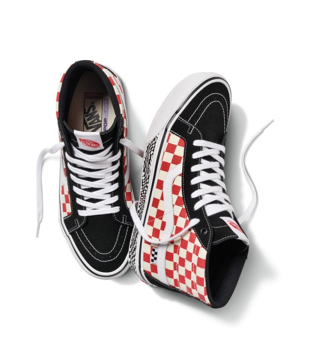 Vans Skate Grosso Sk8-hi Reissue Grosso 84 Check Noir-rouge