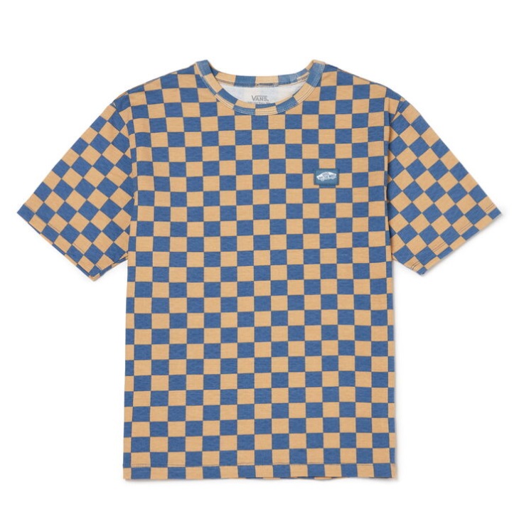 Vans Skate Otw T-shirt à Carreaux Clair De Lune