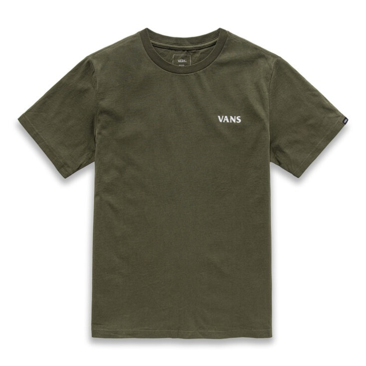 Vans T-shirt Tête De Mort Feuille De Vigne