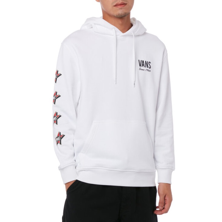 Vans Starry Checker Sweat à Capuche Blanc
