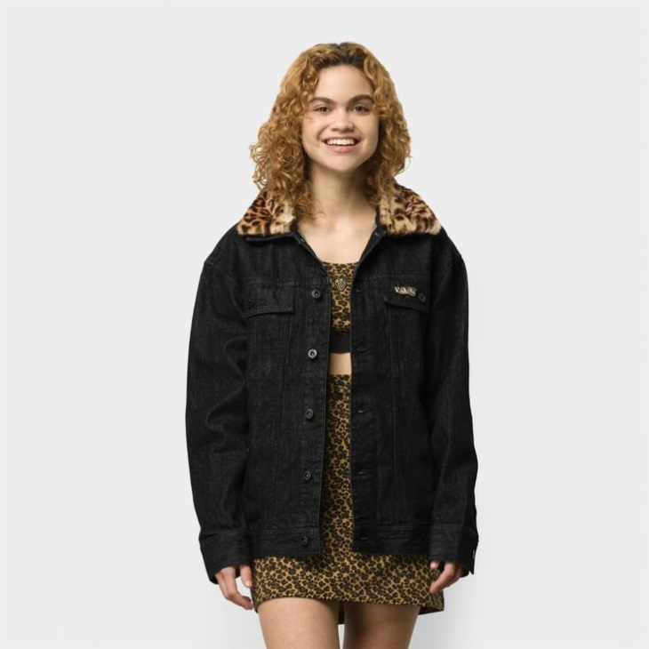 Vans Strauberry Veste En Jean Noir