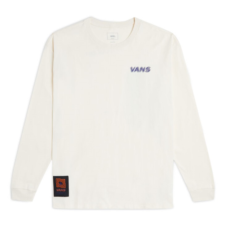 Vans Survival T-shirt Manches Longues Blanc Antique