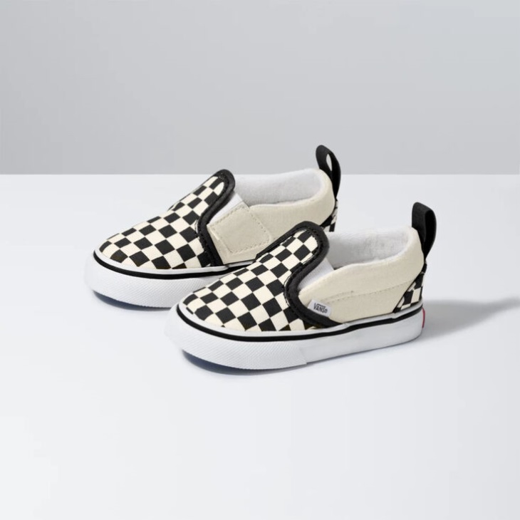 Vans Enfant Damier Classique Slip-on V Noir-blanc
