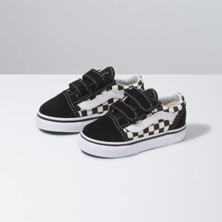 Vans Bambin Old Skool V (primary Check) Noir-blanc