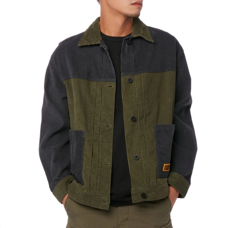Vans World Code Veste En Velours Côtelé Feuille De Vigne