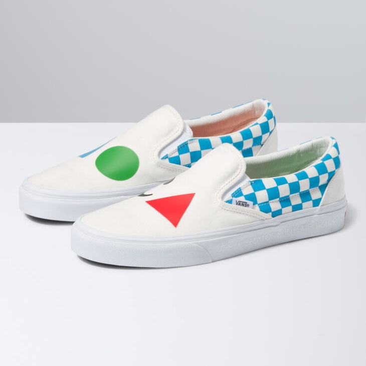 Vans X Moca Classic Slip-on Logo-cyan