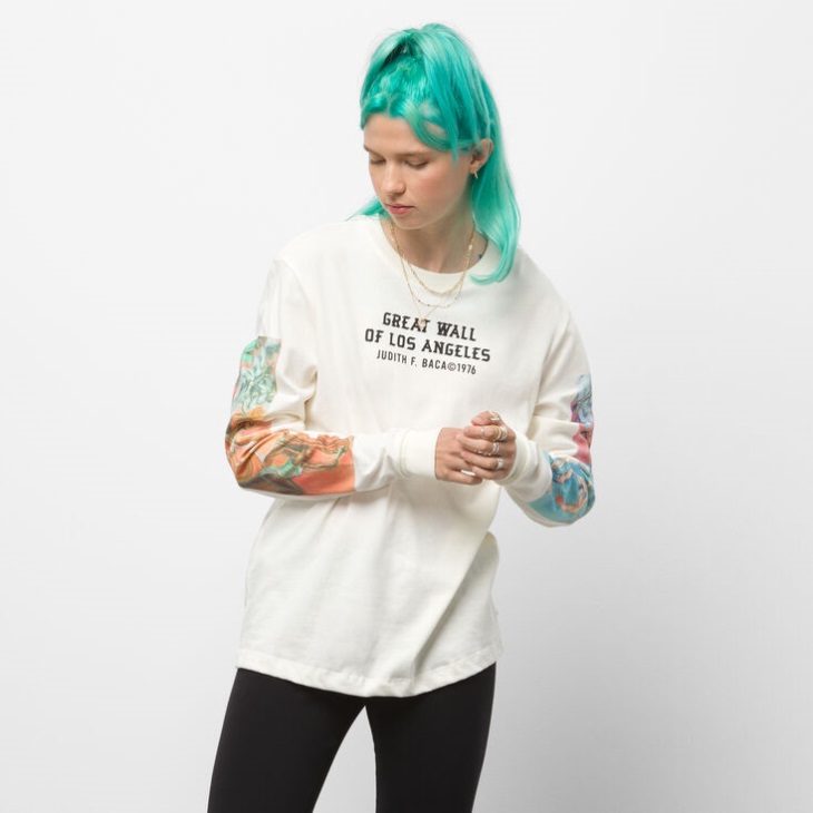 Vans X Moca Judy Baca T-shirt Boyfriend à Manches Longues Judy Baca
