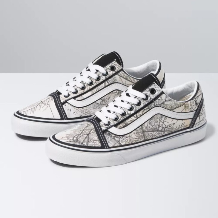 Vans X Moca Old Skool Frances Stark-maps