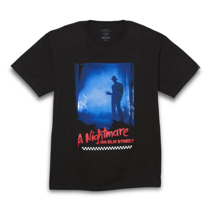 Tee Shirt Vans X Cauchemar Sur Elm Street Noir