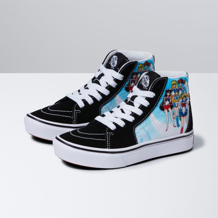 Vans X Sailor Moon Enfants Comfycush Sk8-hi Multi-noir