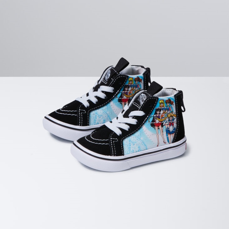 Vans X Sailor Moon Bambin Comfycush Sk8-hi Zip Multi-noir