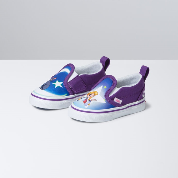 Vans X Sailor Moon Bambin Slip-on V Bleu-violet