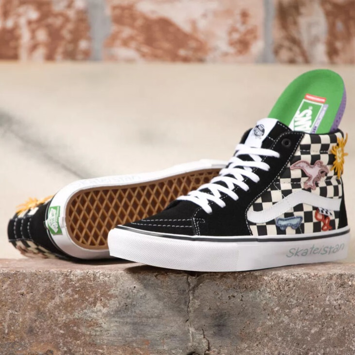 Vans X Skateistan Skate Sk8-hi Damier