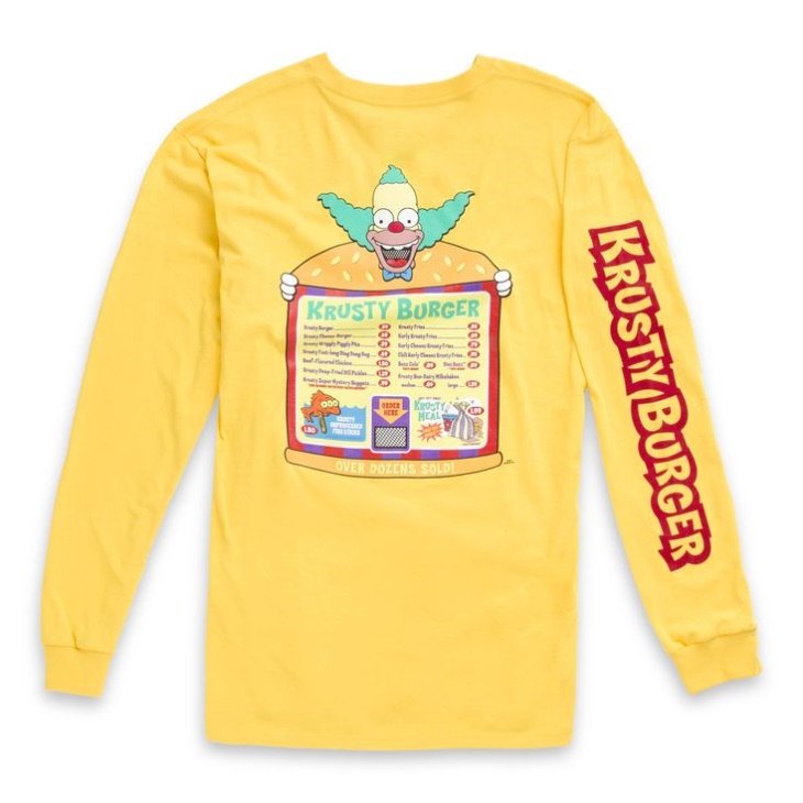 Vans X Les Simpsons Krusty T-shirt Manche Longue Les Simpsons Krusty