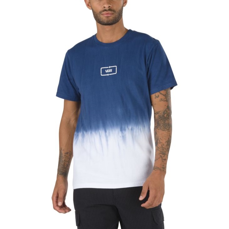 Vans2k Dip Dyed Chemise à Manches Courtes Bleu Sodalite