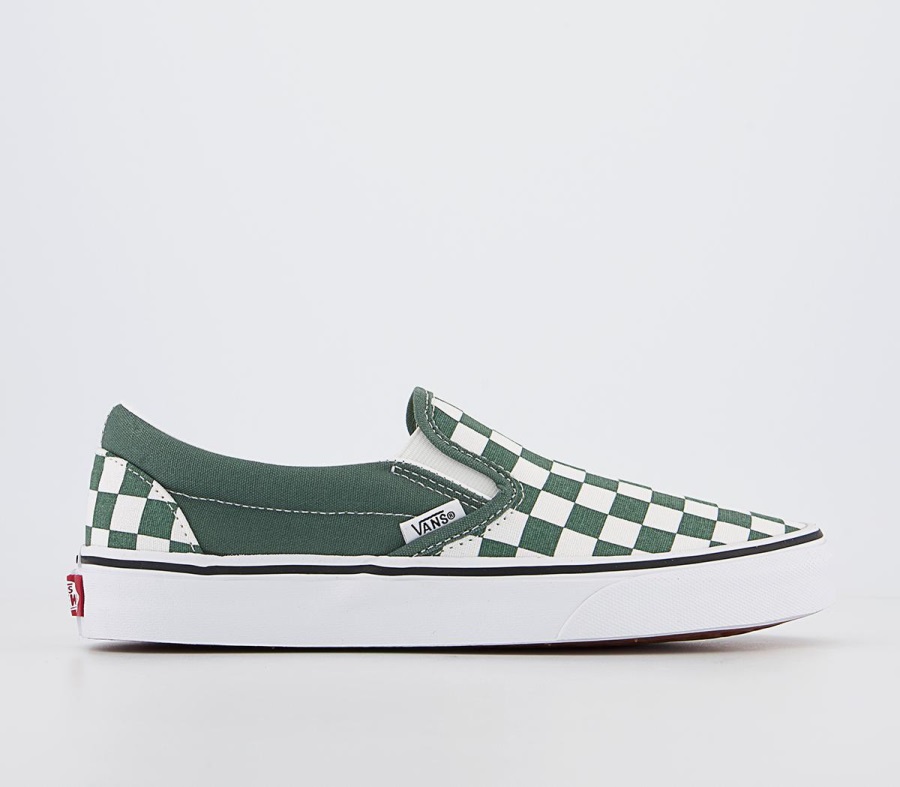 Vans Baskets Classiques à Enfiler Théorie Des Couleurs Vert Canard