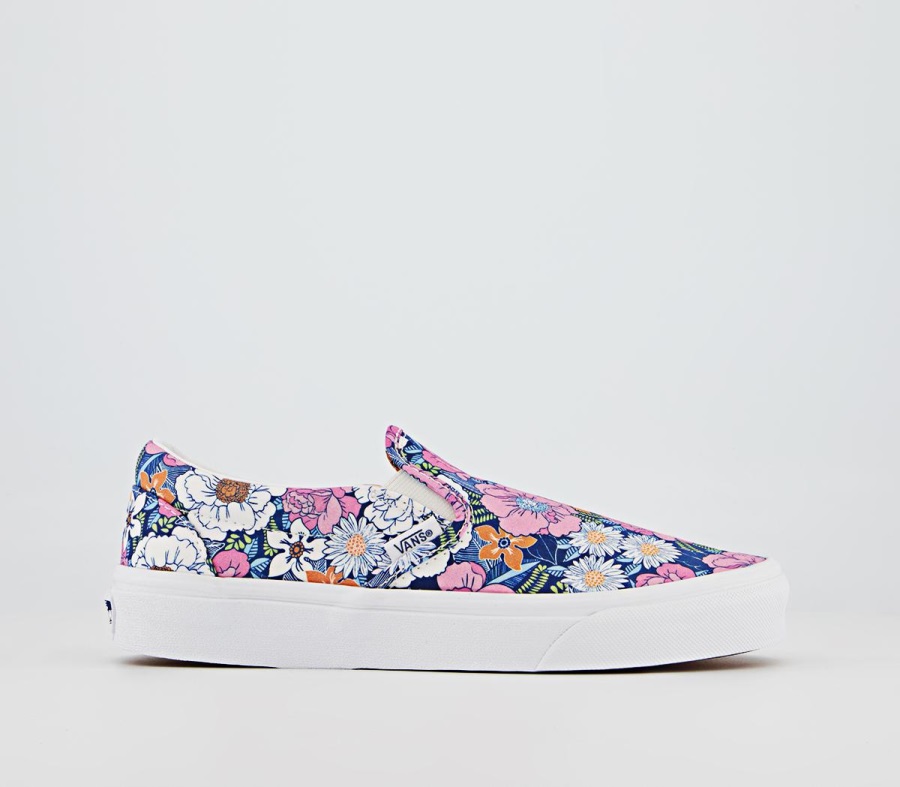 Vans Baskets Classiques à Enfiler Floral Multi Blanc