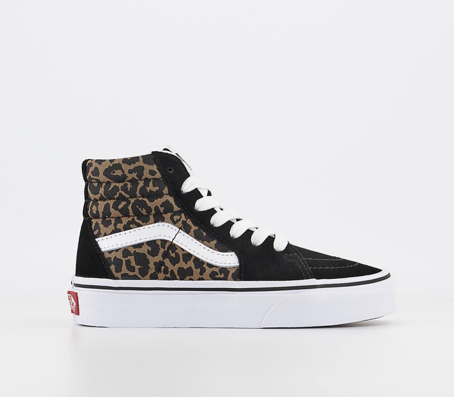 Vans Sk8 Hi Baskets Enfant Léopard