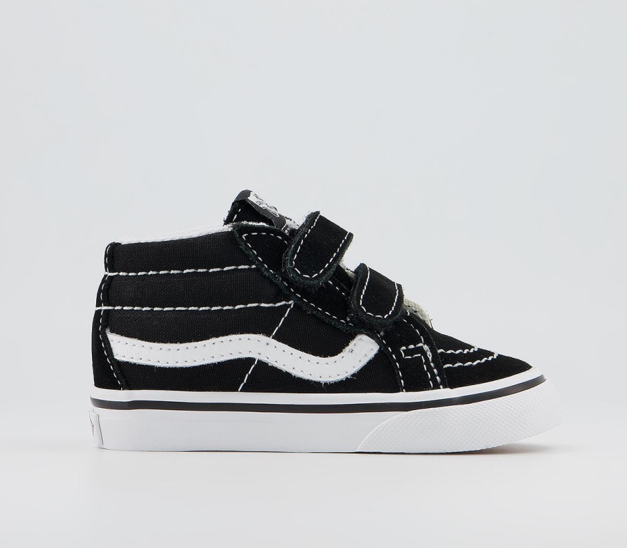 Vans Sk8 Mid Reissue Baskets Enfant Noir Blanc