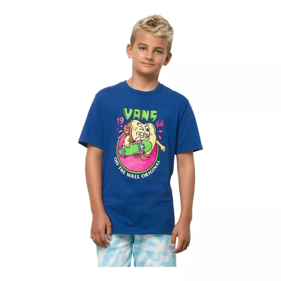 Vans Garçons Jam Session T-shirt Col Rond Enfant Coton Graphique Limoges