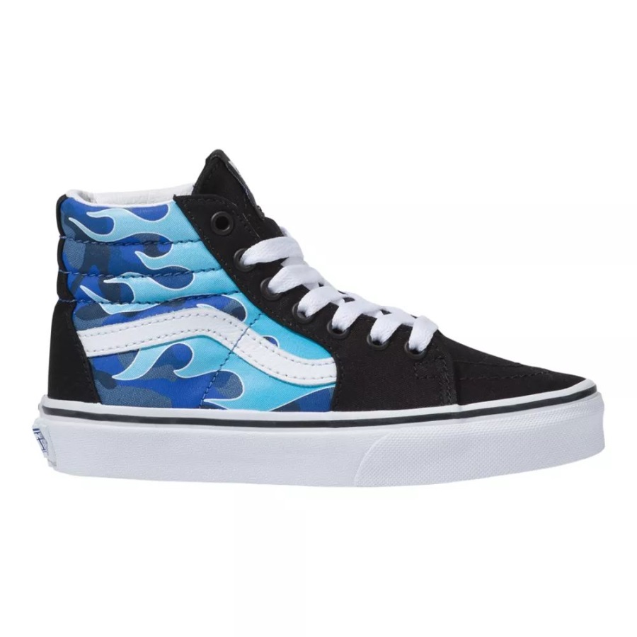 Vans Grade Skool Sk8 Chaussures De Skate Pour Enfant Baskets Montantes Pour Garçon Blue-ice Camo