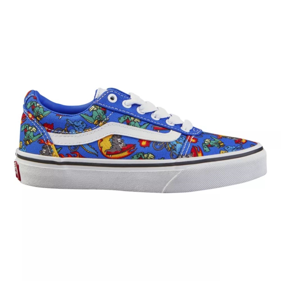 Vans, Pre-skool, Ward, Dragon Explorer, Chaussures De Skate, Baskets, Garçons, éblouissant Bleu-blanc