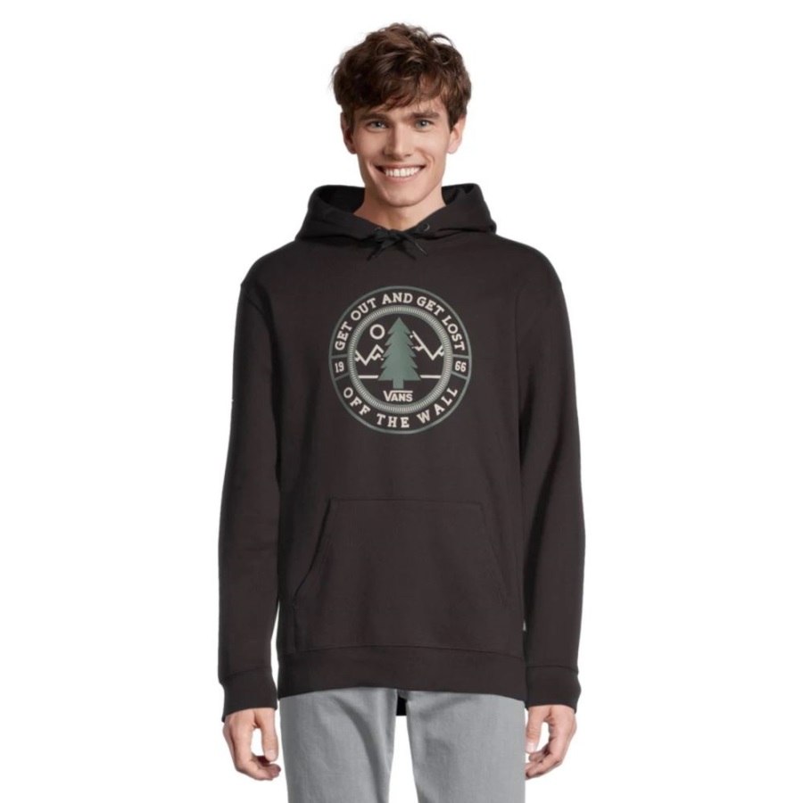 Vans Hommes Perdus Et Trouvés Pull à Capuche Ciment Chiné