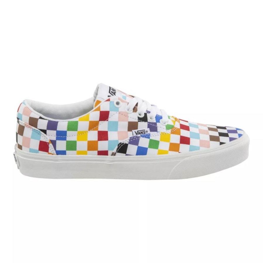 Vans Homme Doheny 'pride' Arc-en-ciel Chaussures De Skate Baskets Basses Arc-en-ciel-blanc