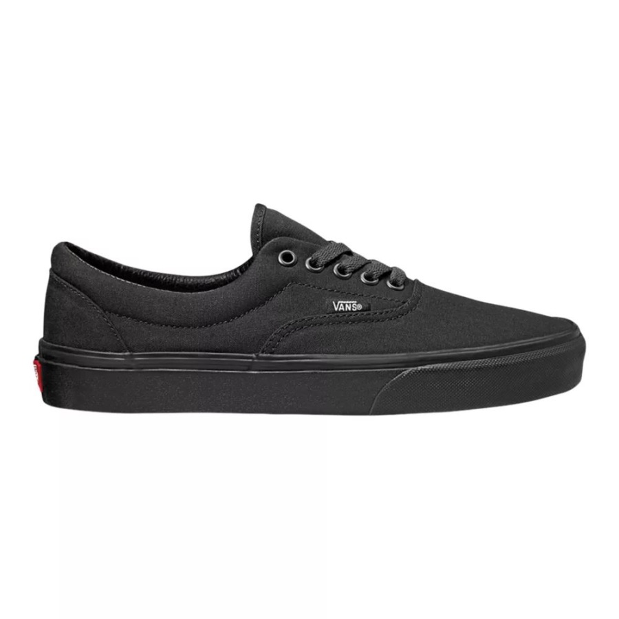 Vans Homme Era Classic Skate Chaussures Baskets Basses Sans Lacet Respirant Noir-noir