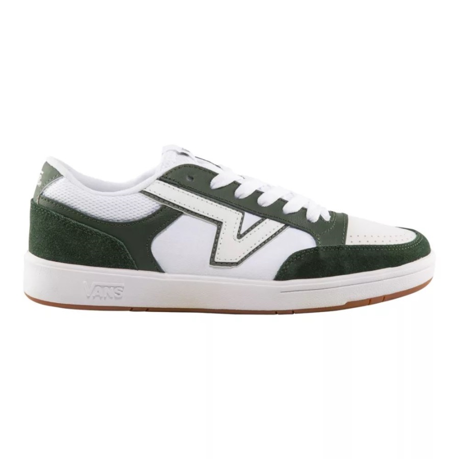 Vans Lowland Cc Chaussures De Skate Homme New Varsity Vert-blanc