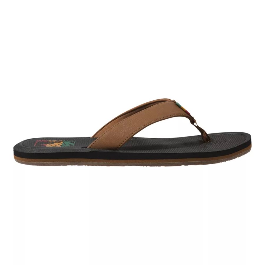 Vans Tongs/sandales Nexpa Homme Cuir Marron-noir