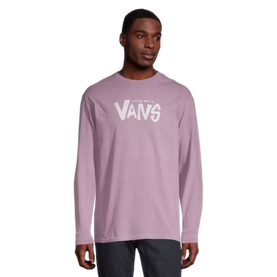 Vans T-shirt Thumbs Up Pour Homme à Manches Longues Et Col Ras Du Cou Baie De Sureau