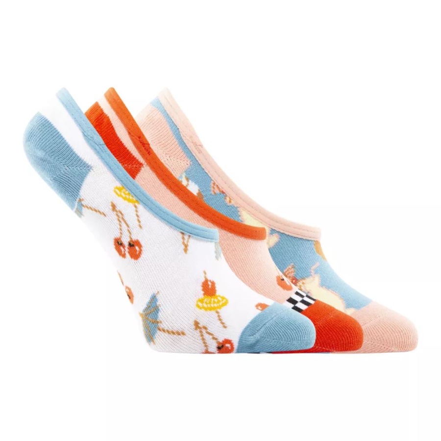 Vans Chaussettes Invisibles Canoodle Pour Femme - Lot De 3 Tropic Vibes
