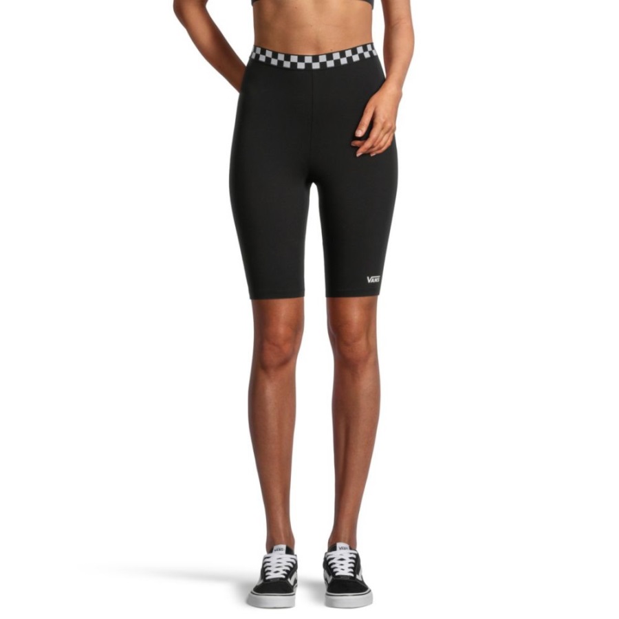 Vans Short De Vélo à Carreaux Pour Femme Noir