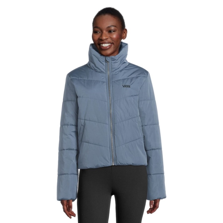 Vans Foundry V Puffer Veste D'hiver Courte Isolée Synthétique Hydrofuge Noir