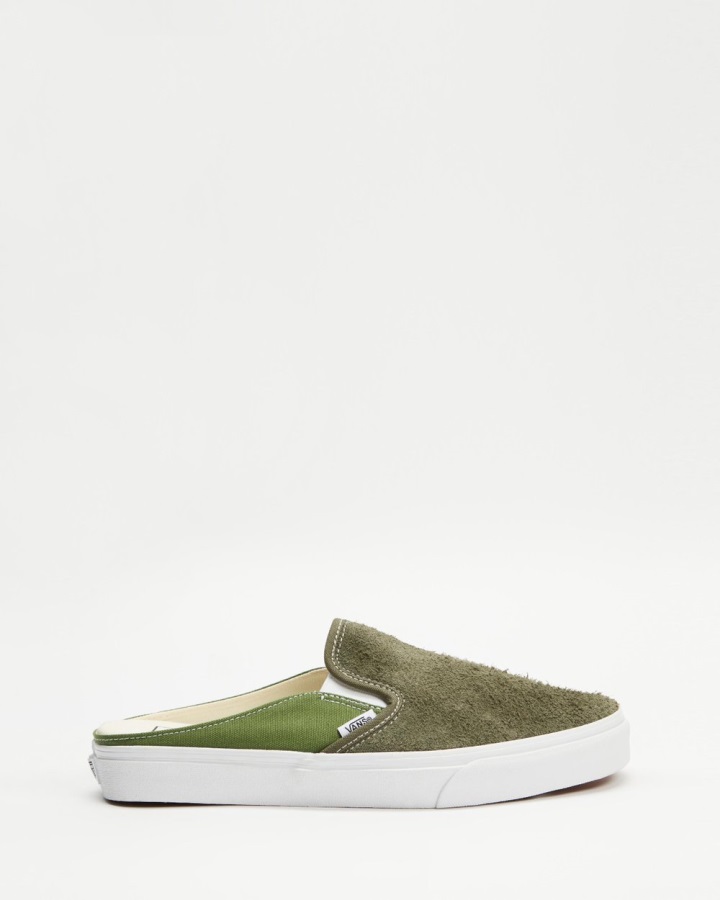 Vans Mules Classiques à Enfiler - Feuille De Vigne En Daim Poilu Unisexe