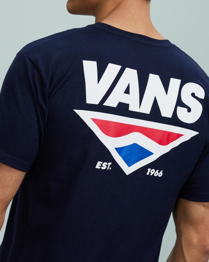 Vans Shaper Type T-shirt Manches Courtes Bleu Marine