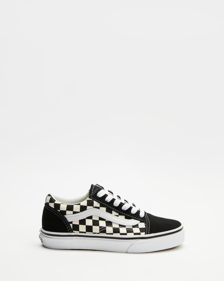 Vans Old Skool Primary Check - Enfant Noir-blanc